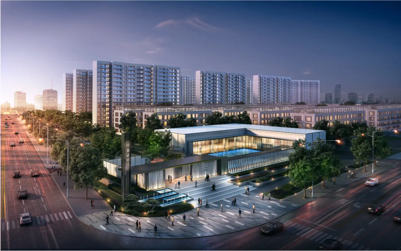 效果图:夜景效果图