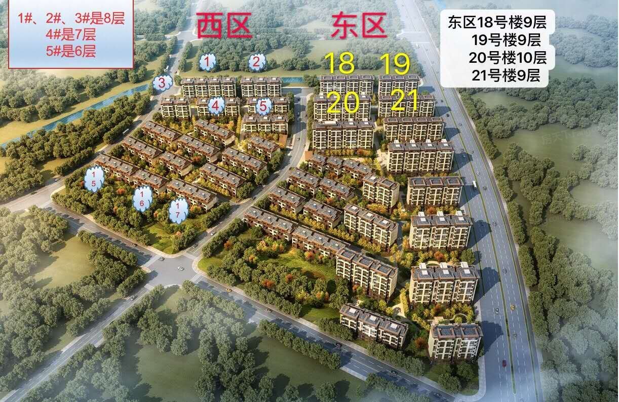 山屿湖楼盘分布效果图