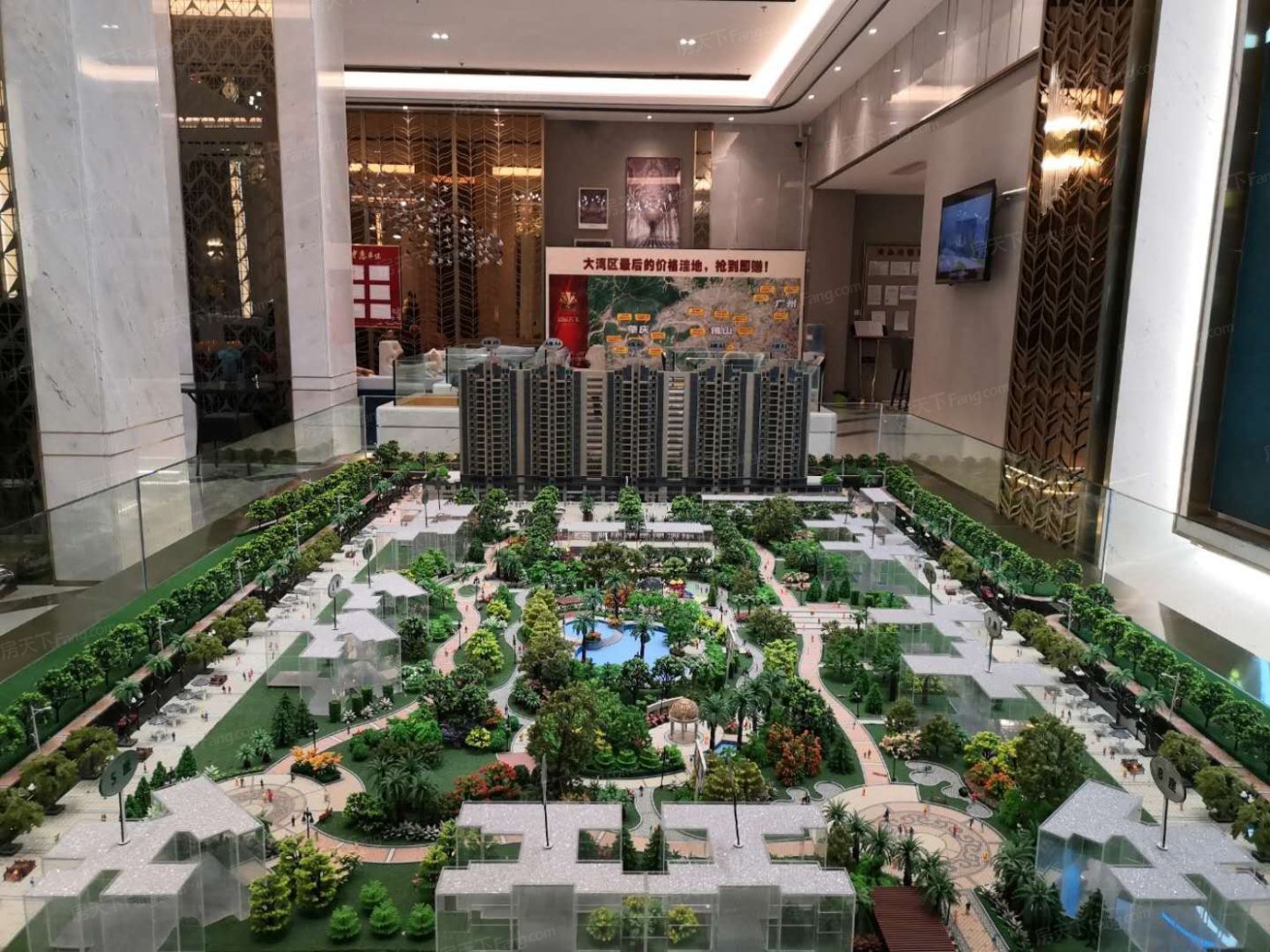 实景图:售楼部沙盘