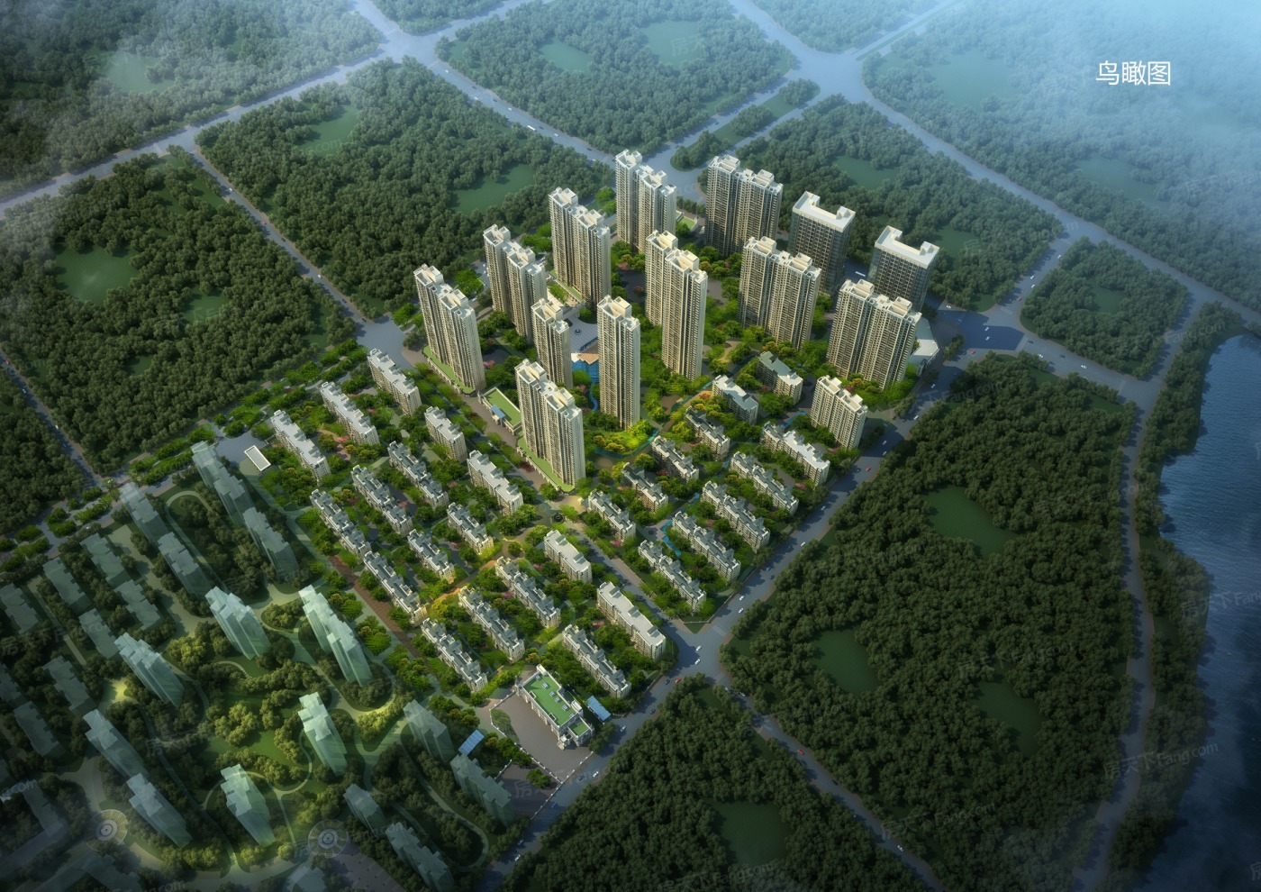 效果图:鸟瞰图