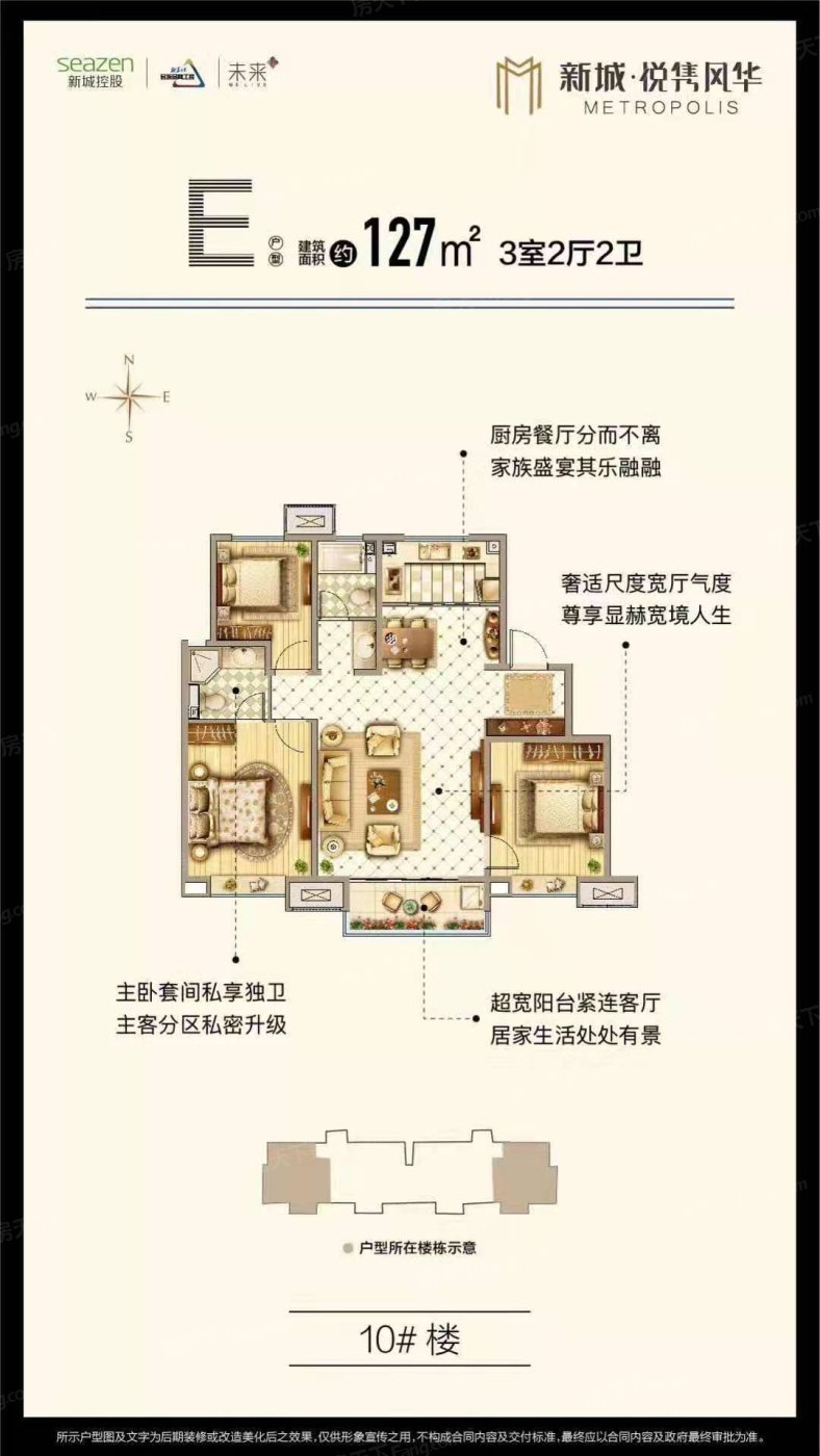 新城悦隽风华户型图