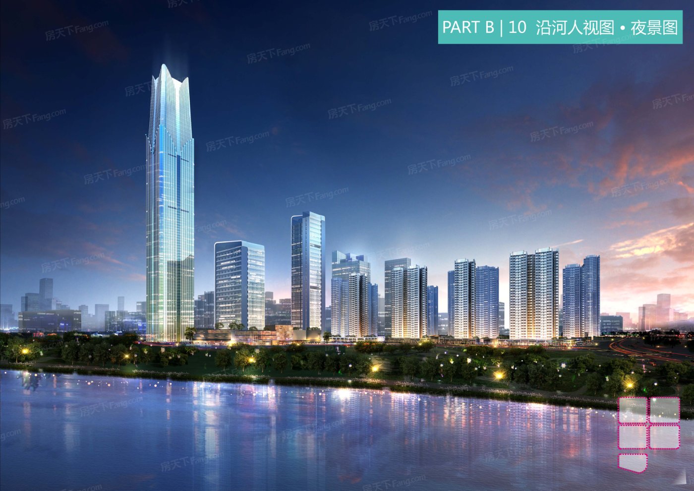 效果图:夜景外观效果图