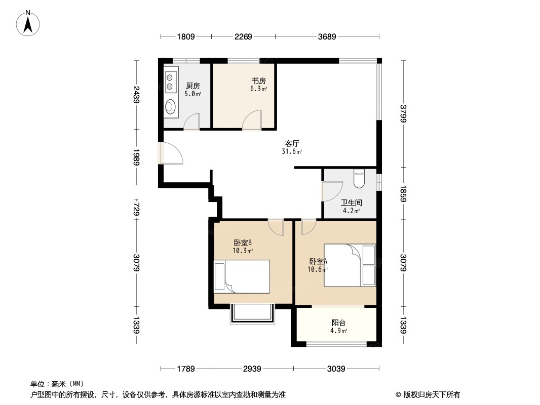 首开熙悦山澜庭户型图