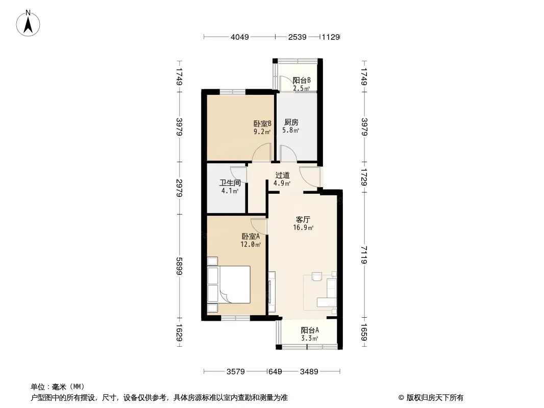 天露园一区户型图