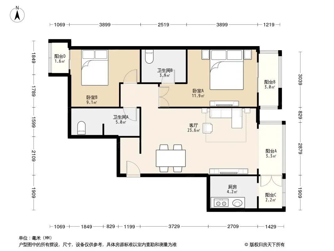 玉阜嘉园户型图