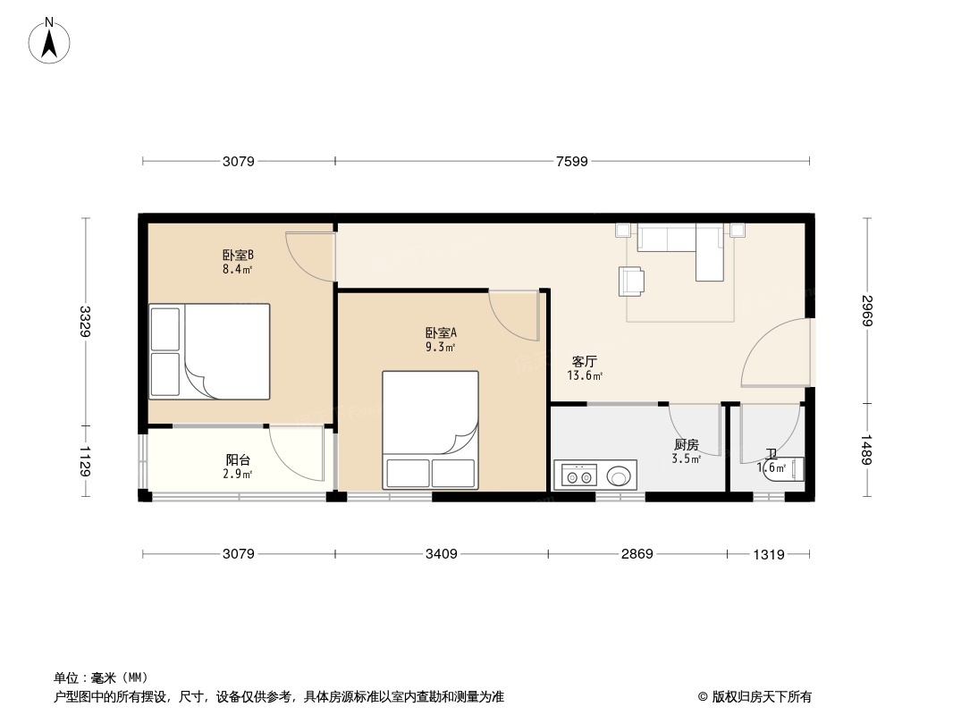 洋桥71号院户型图