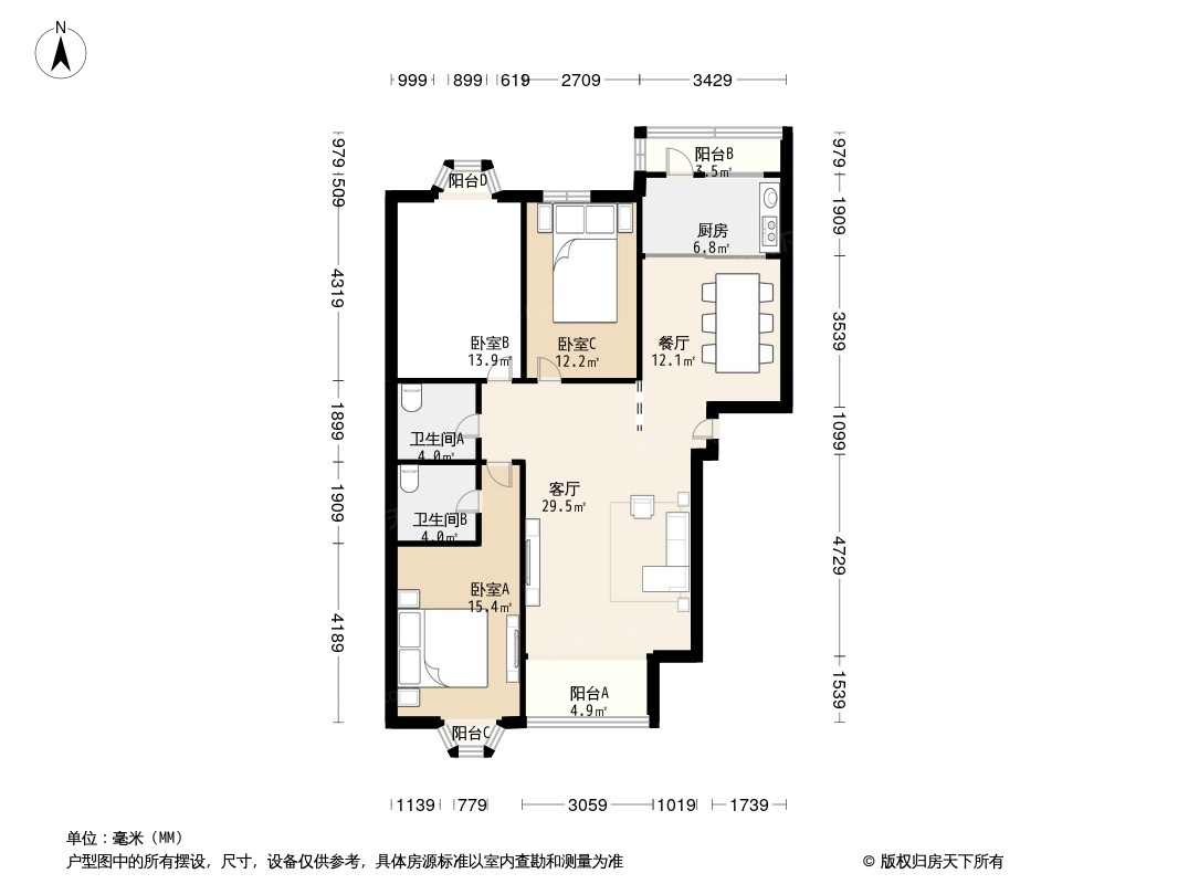 中国房子户型图