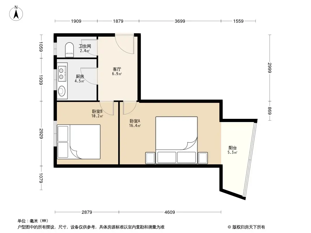 呼家楼南里户型图