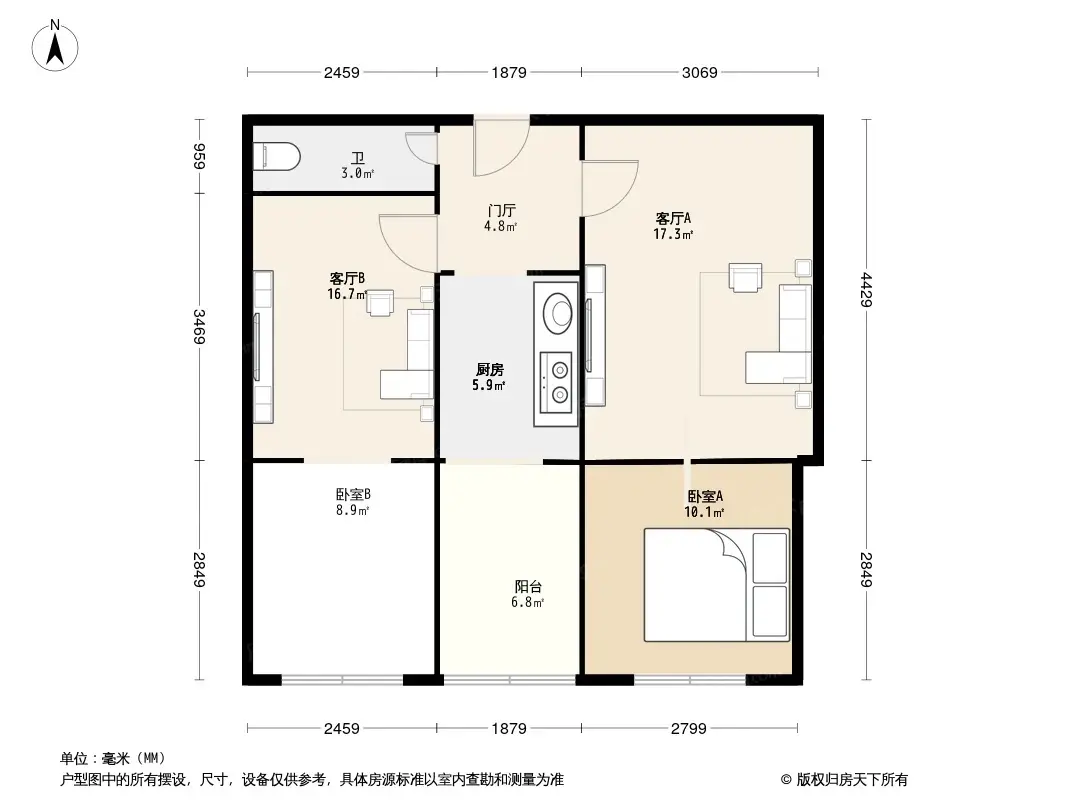 灵通观户型图