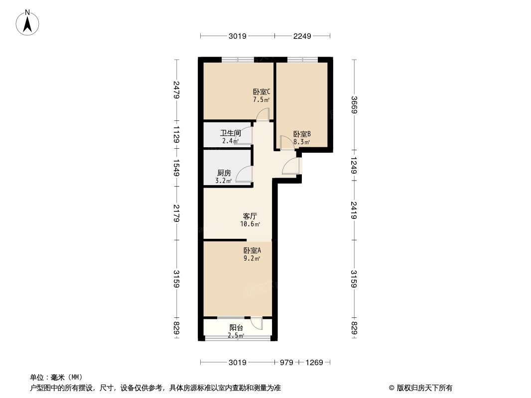 东总布胡同户型图