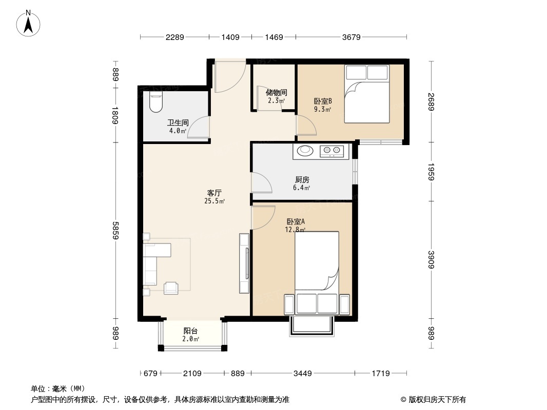 万年花城一期户型图