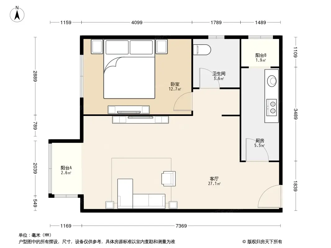 康庄路住宅区户型图