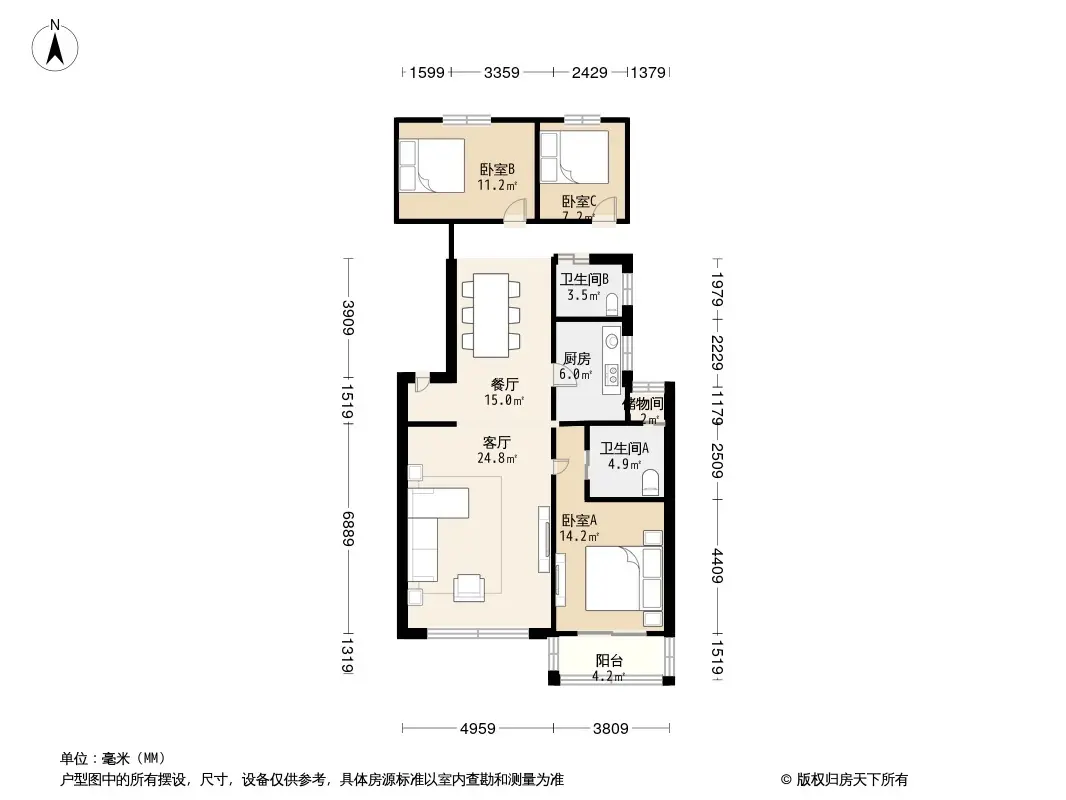 昌盛园二区户型图