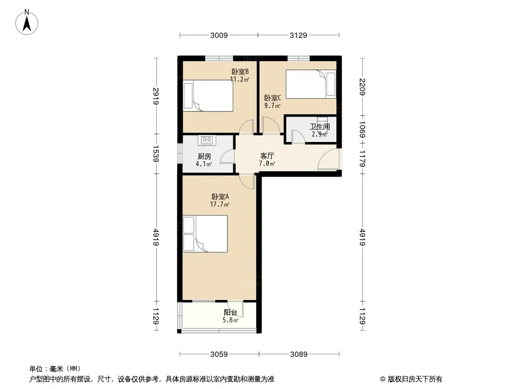 十字坡西里户型图
