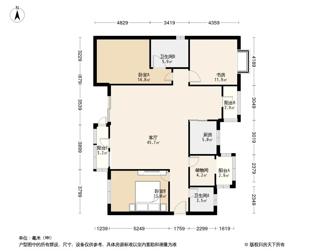 原生墅户型图