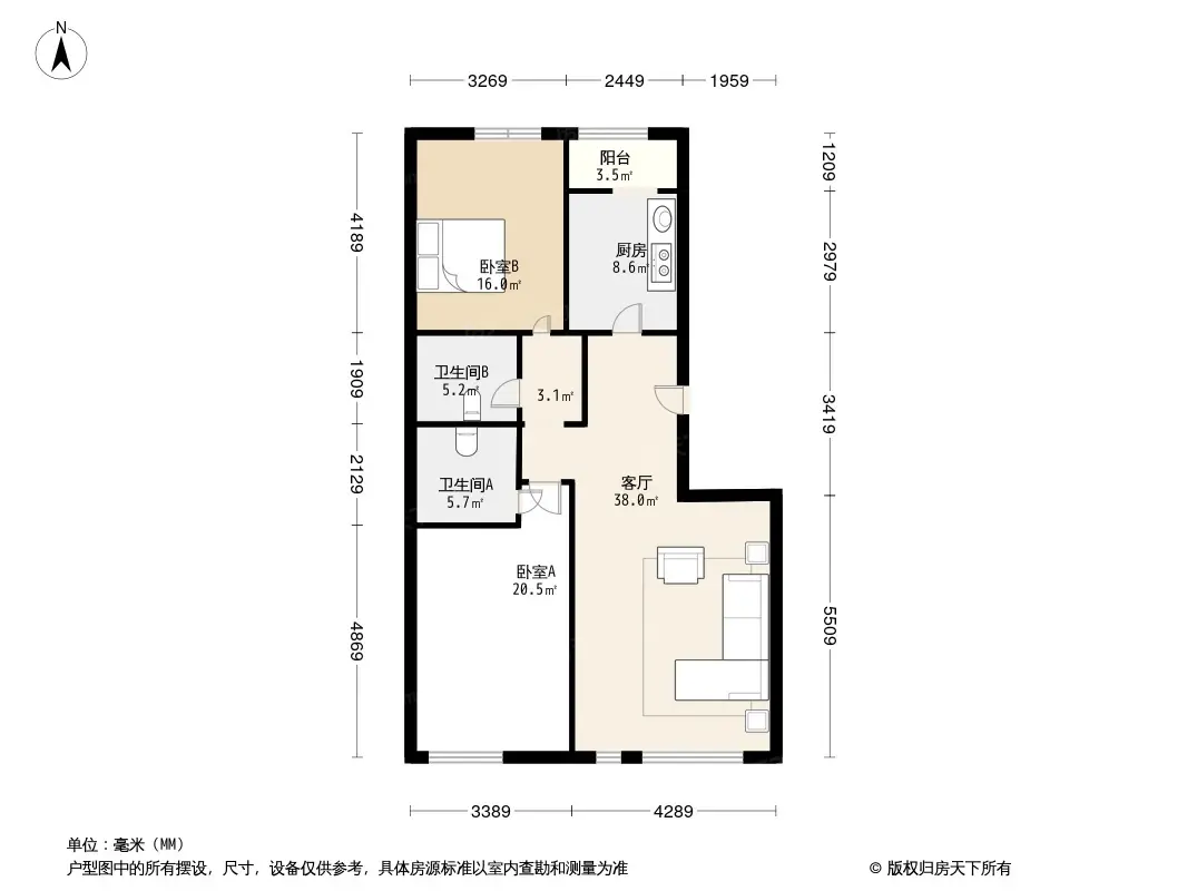 天恒花园户型图