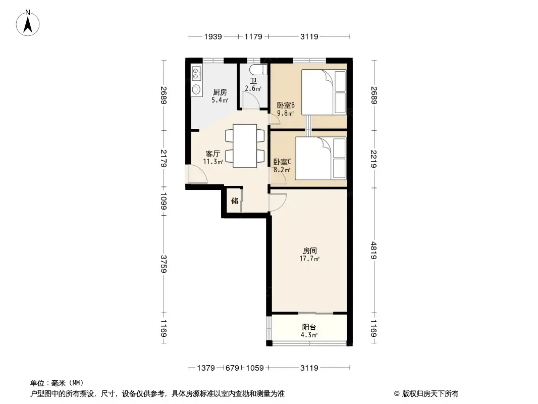 大慧寺小区户型图