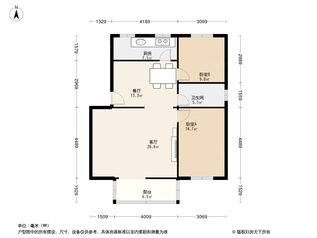 王府公寓户型图