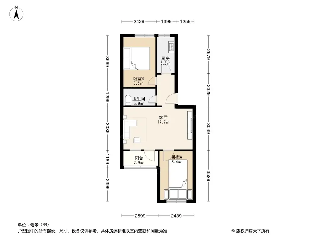 华龙苑中里户型图