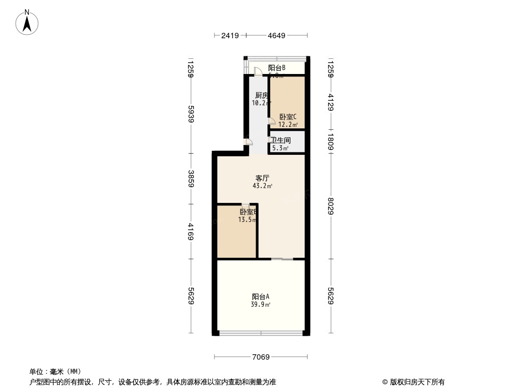 车站北里户型图