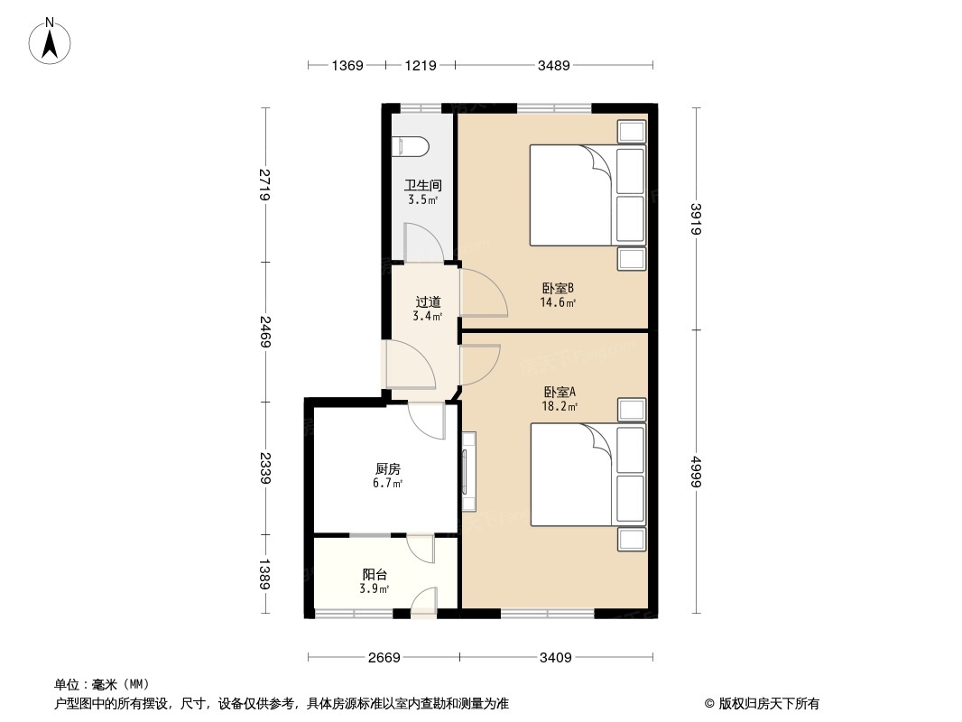 百万庄子区户型图