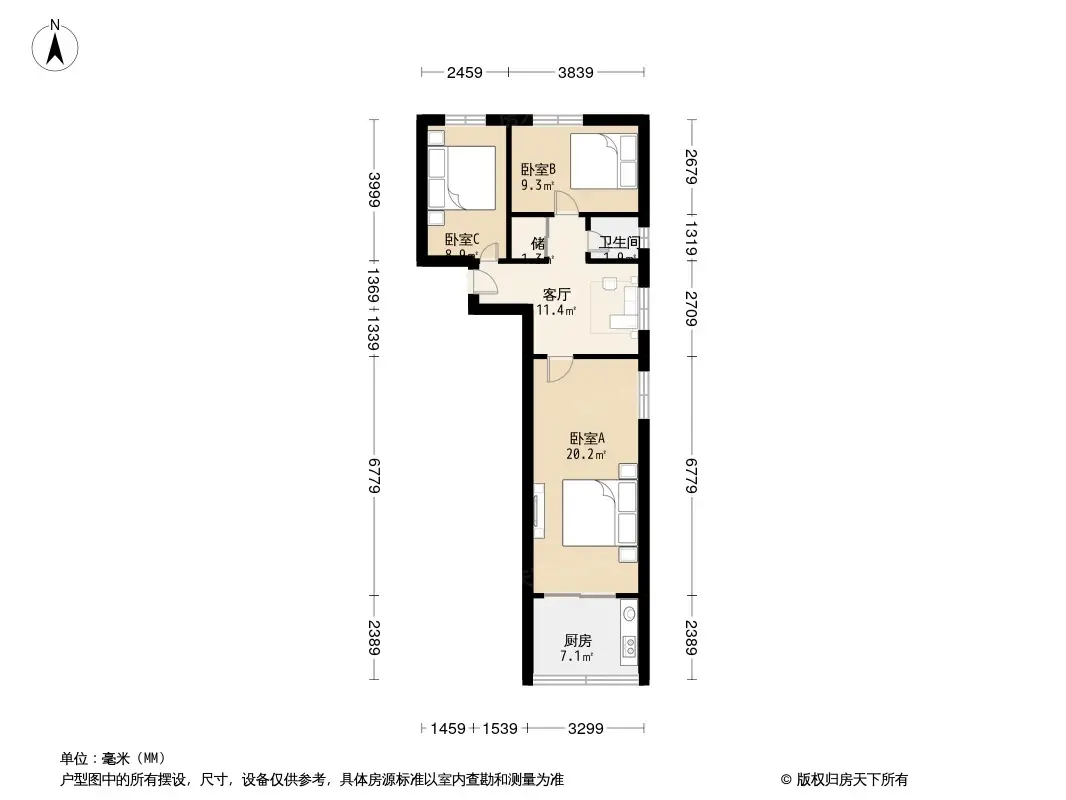 韩庄子西里户型图