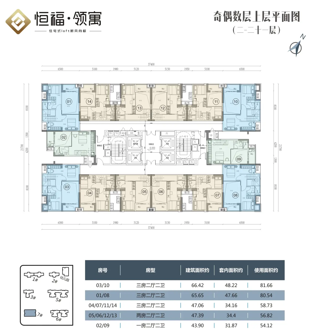 16号楼01户型,17号楼04户型(查看该楼盘更多户型)恒福美地花园恒福