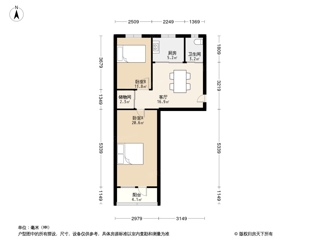 门头沟月季园小区户型图