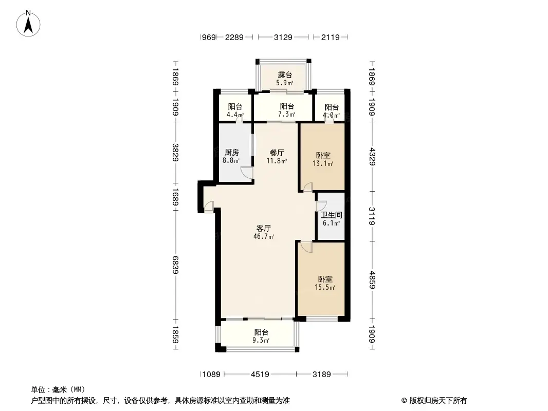 北潞华家园户型图