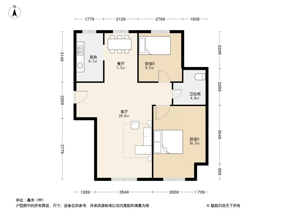 听涛苑户型图