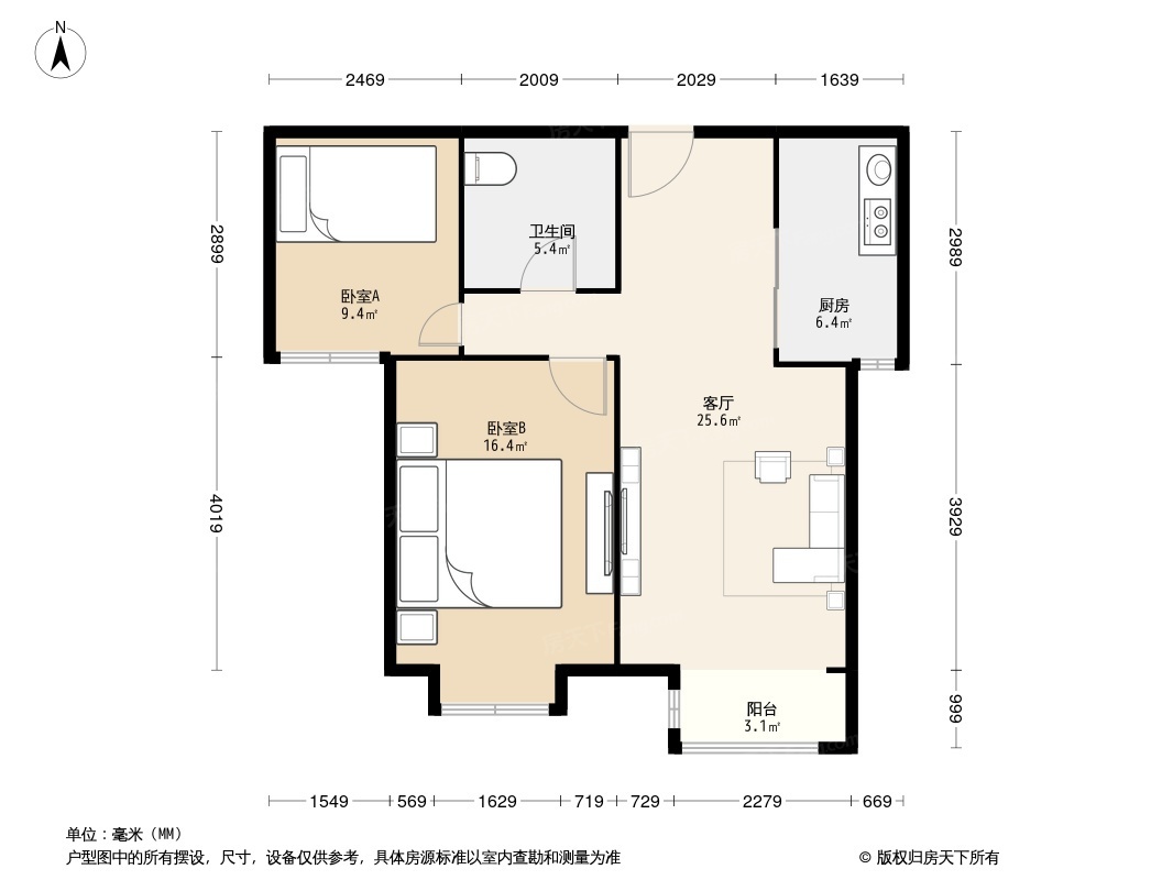 大地十二城枫桦园户型图