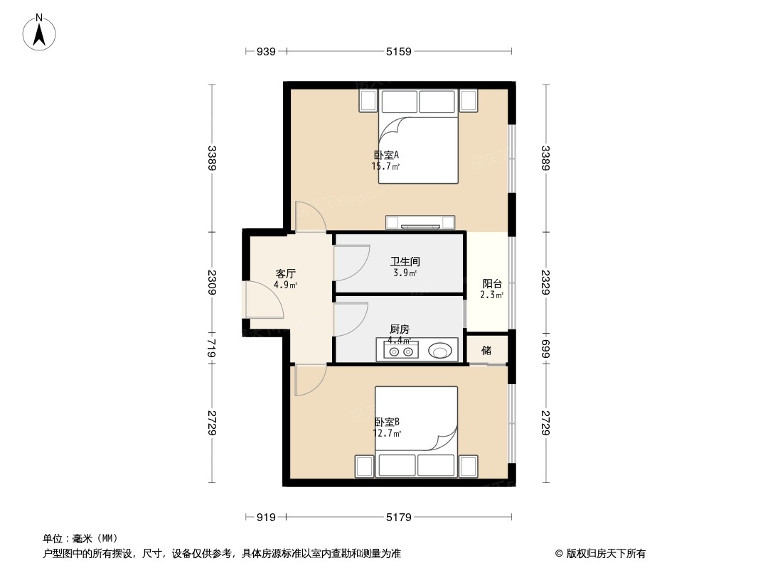 礼士胡同户型图