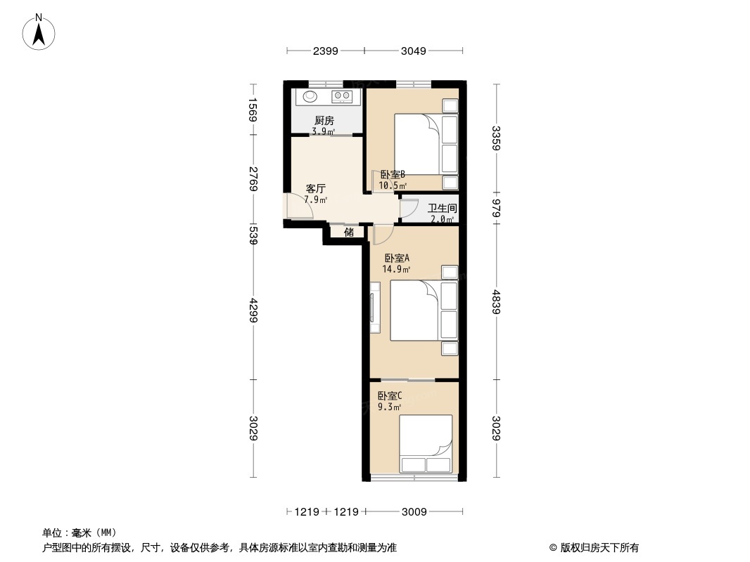 前毛家湾户型图