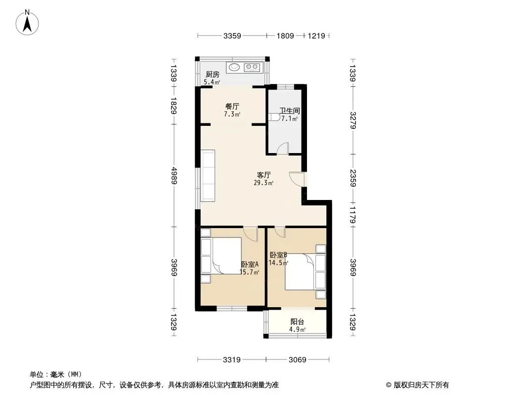 龙福花园户型图