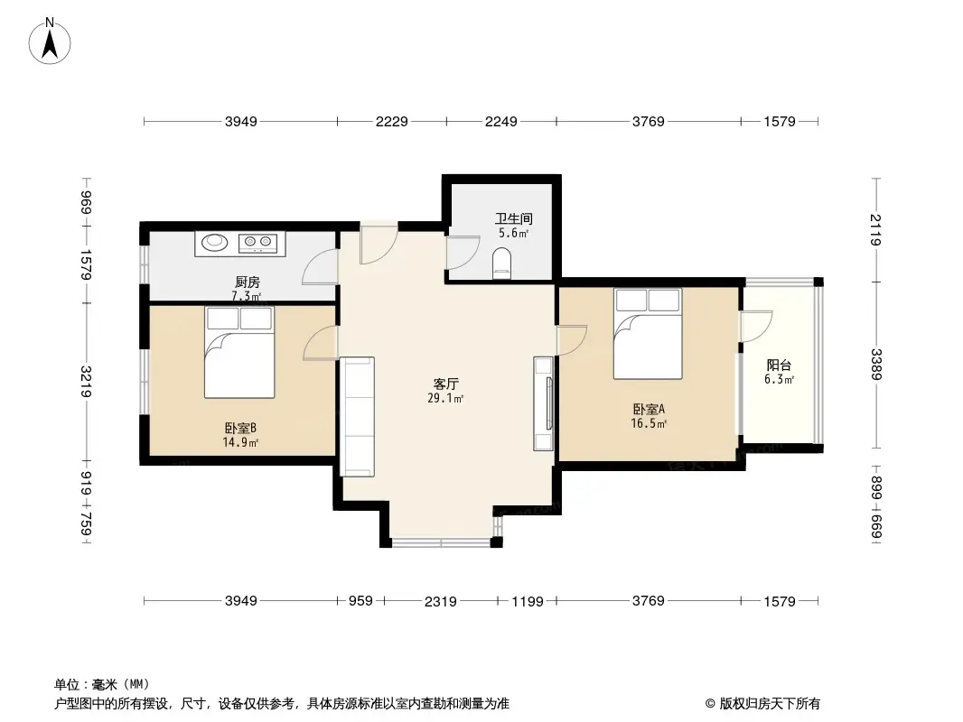 华明家园敬园户型图