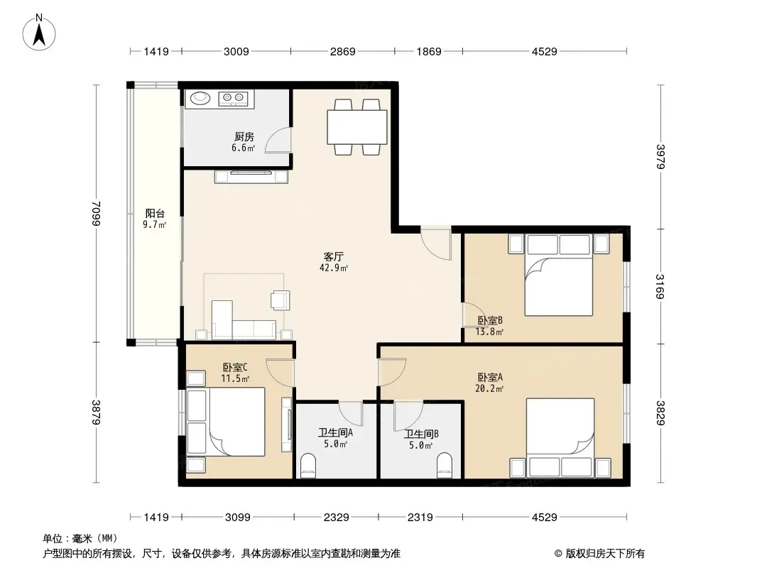 锦中大厦户型图