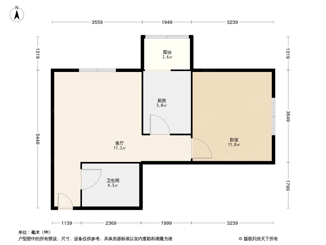 贻成尚北户型图