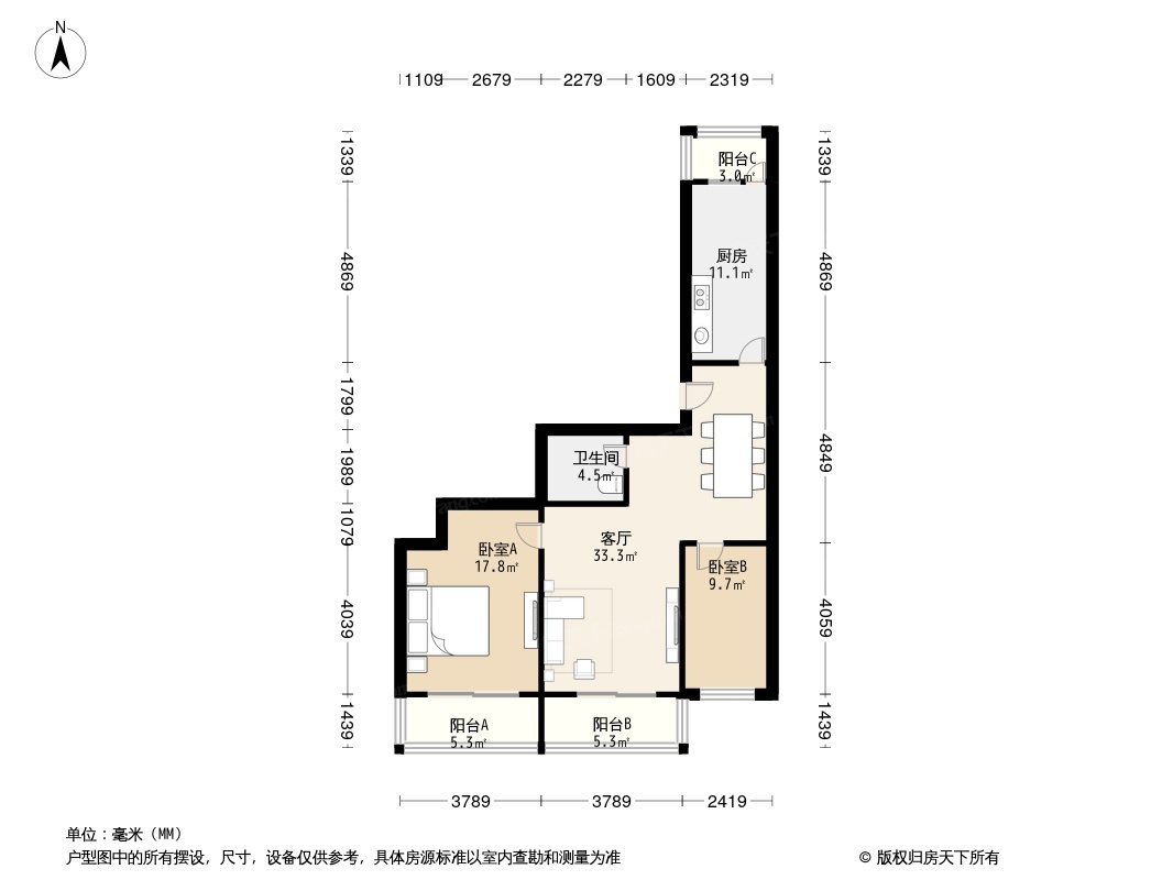 吉利花园户型图