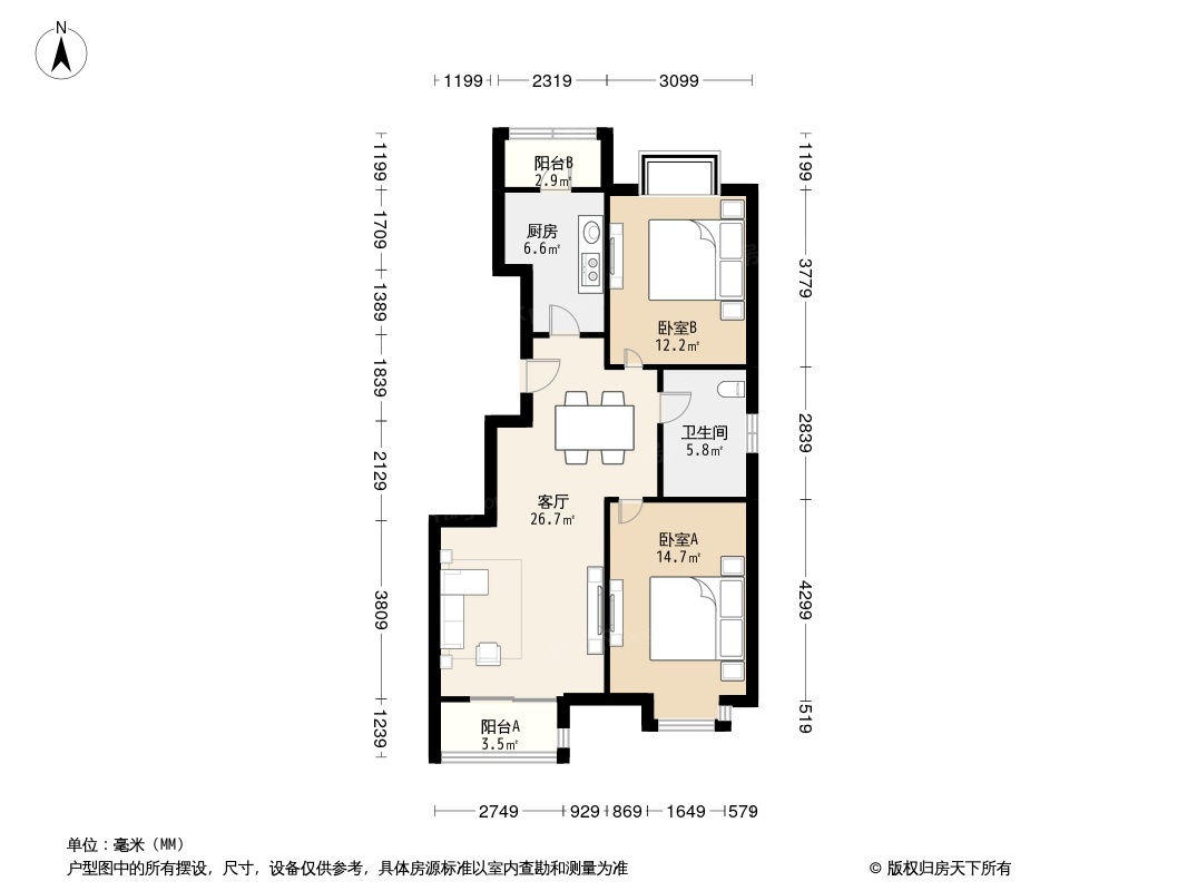 融科金月湾户型图