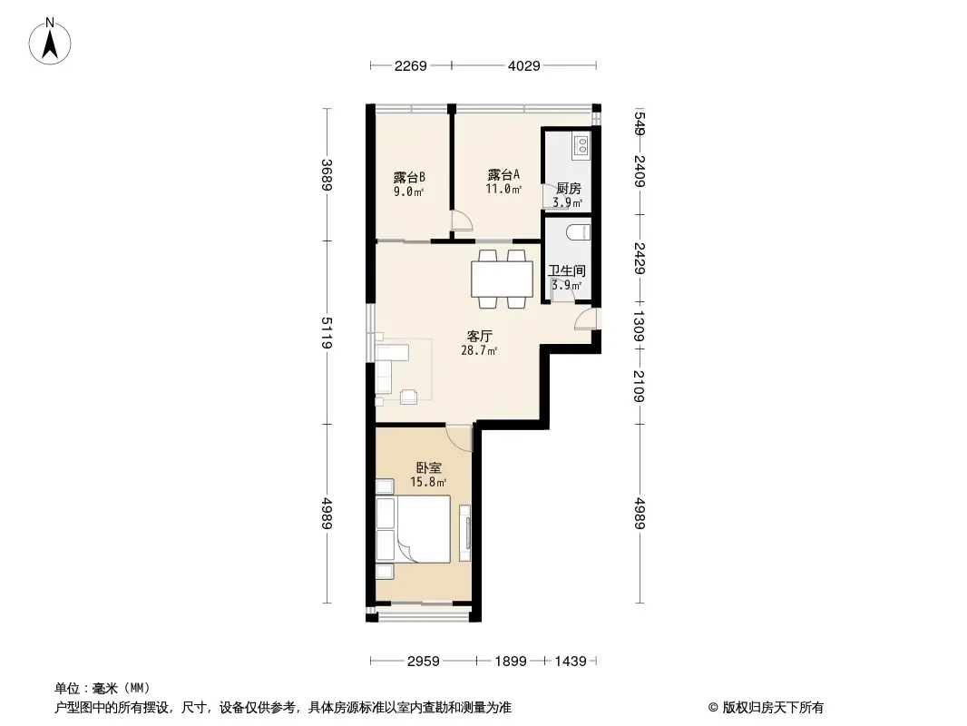 泽园公寓户型图