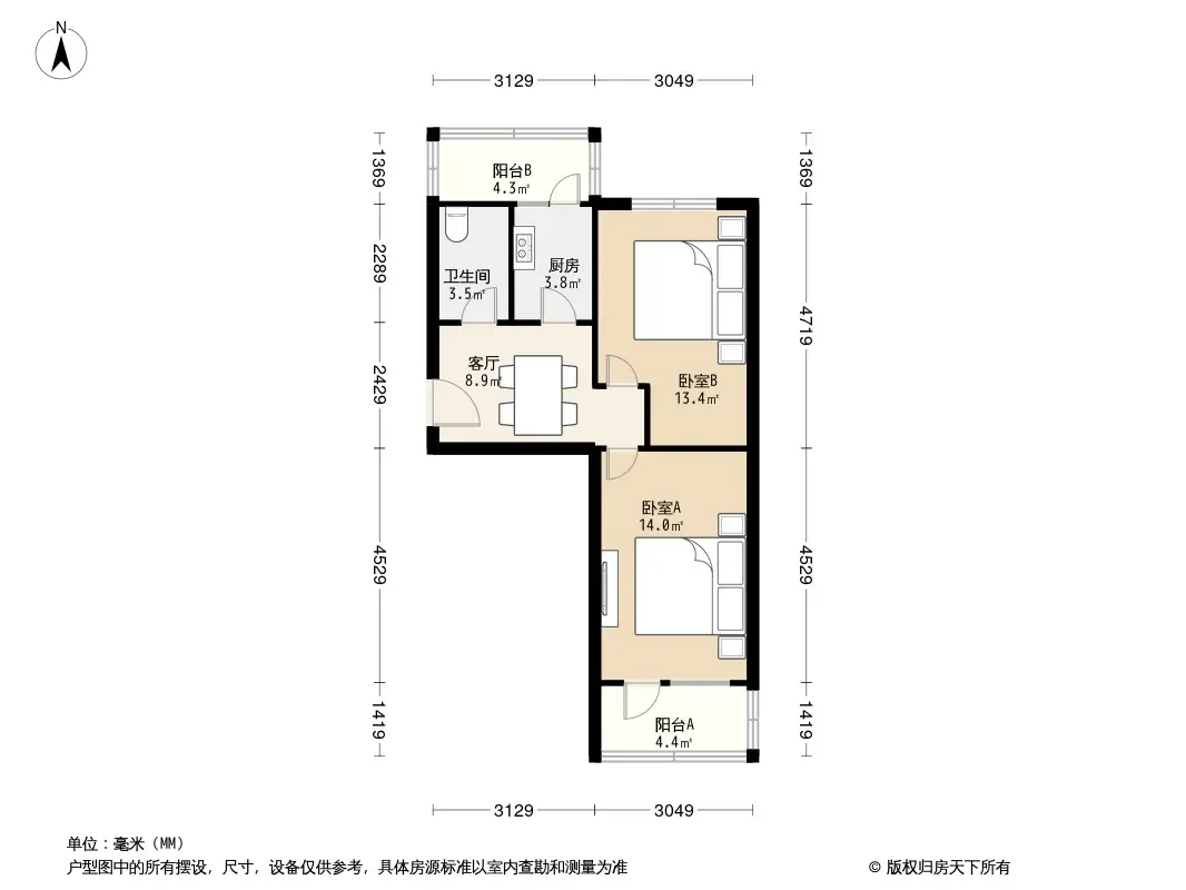 津南永安里户型图