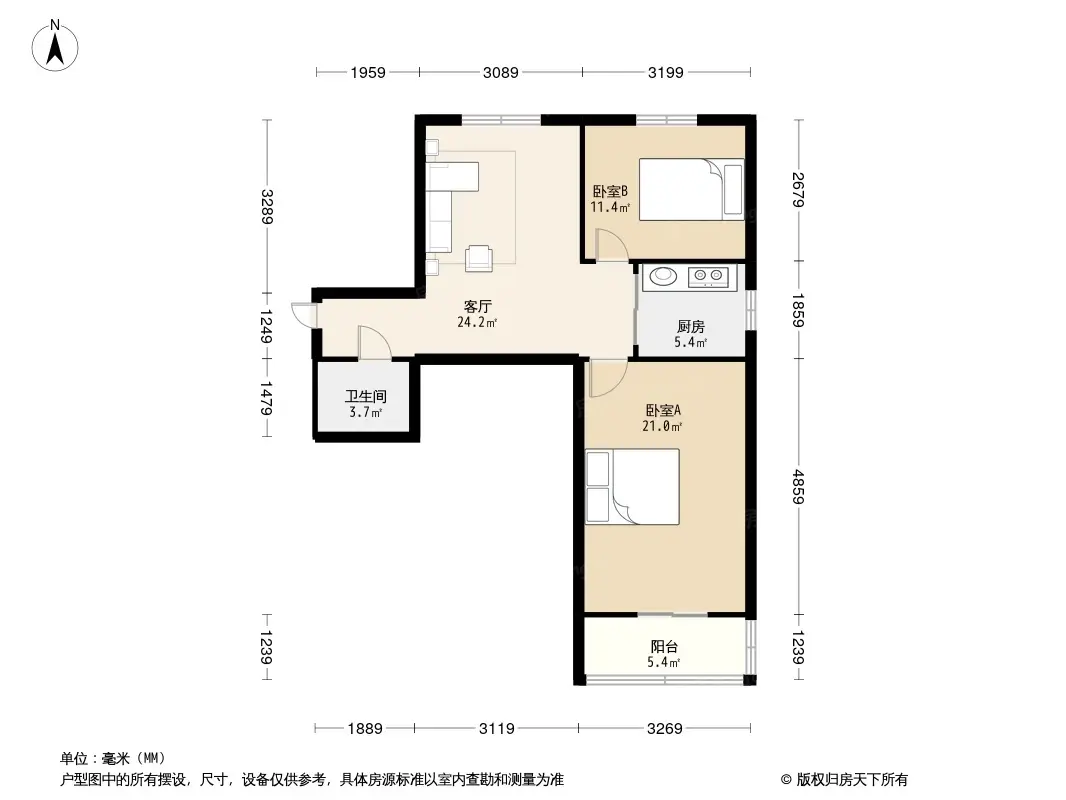 卫安南里户型图