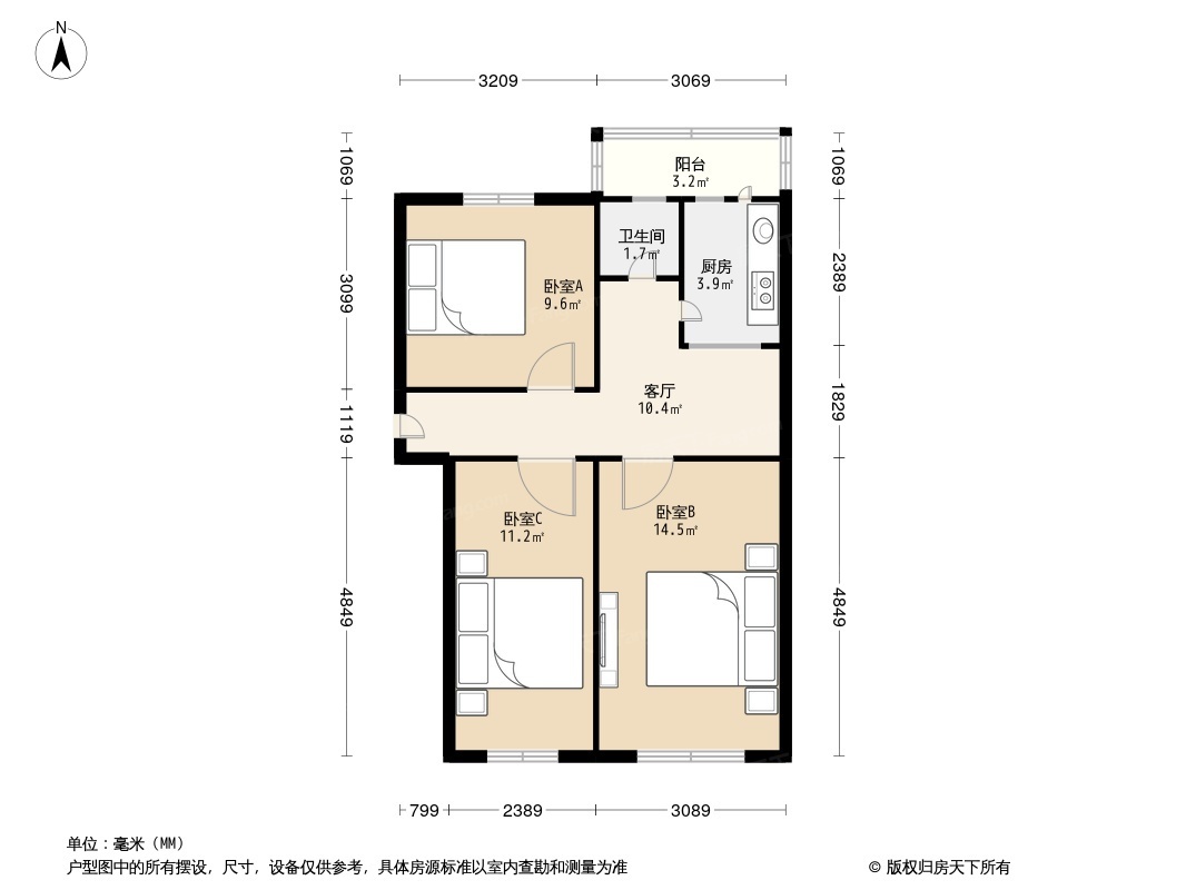 前卫里户型图