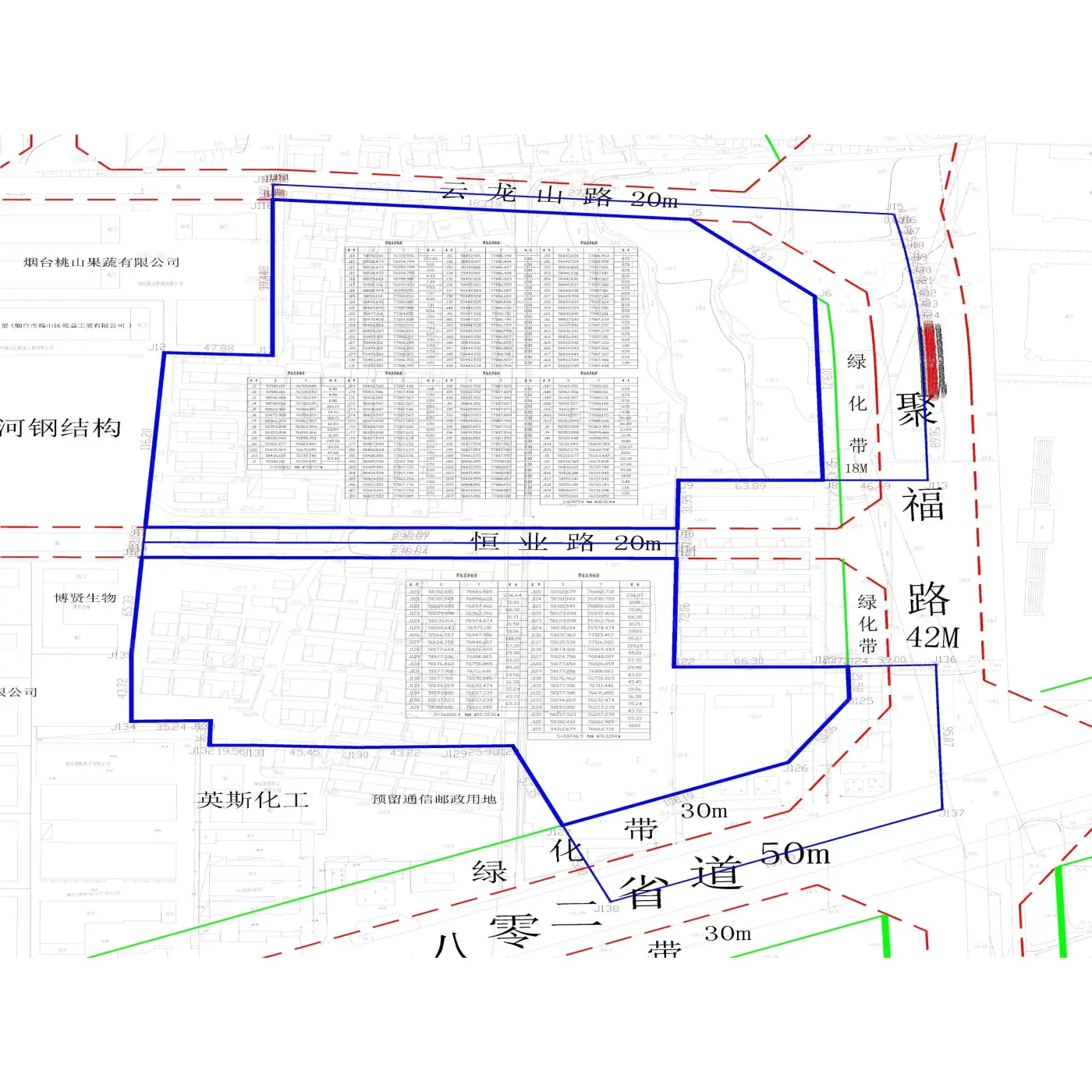 交通图:用地红线
