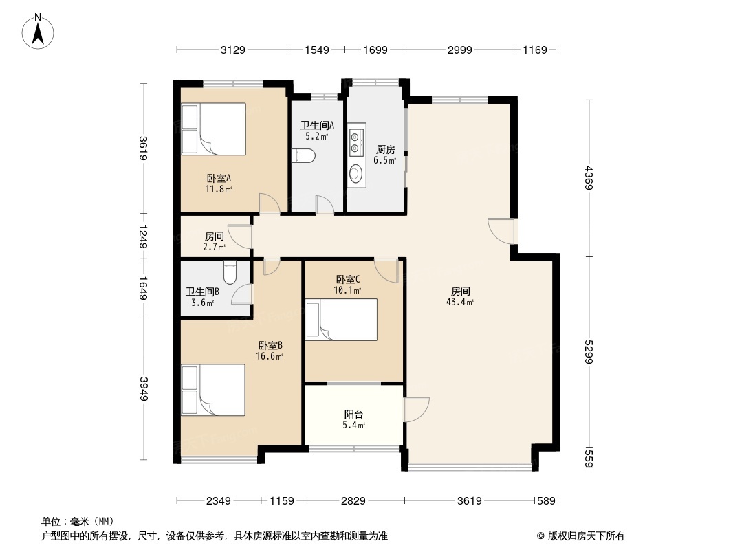 百合公寓户型图