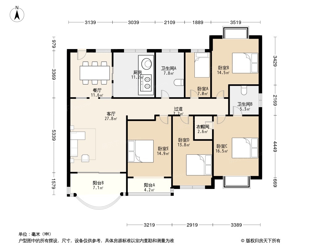 金棕榈花园户型图