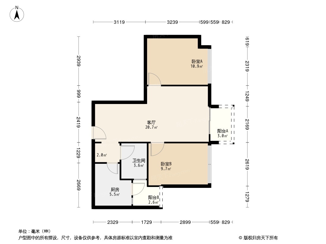 西汇鹃声里户型图