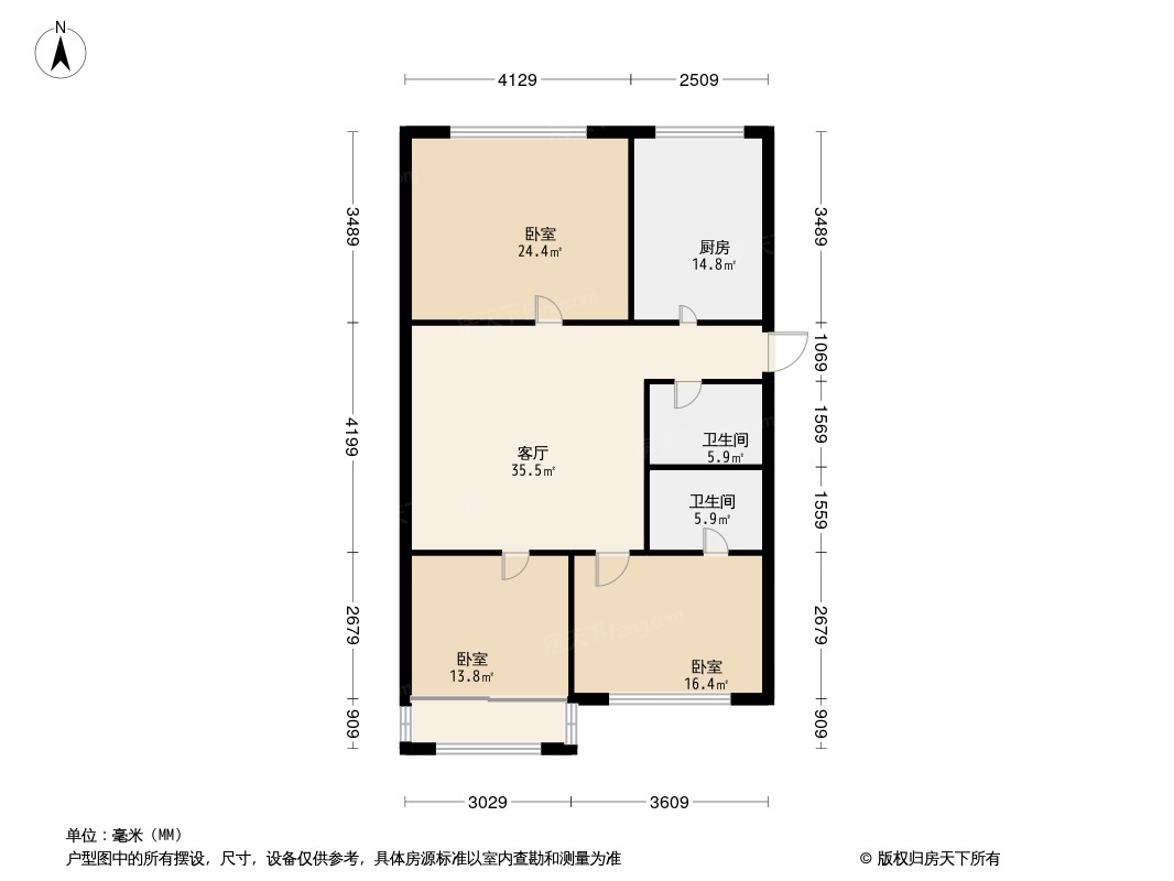 迎春北苑户型图