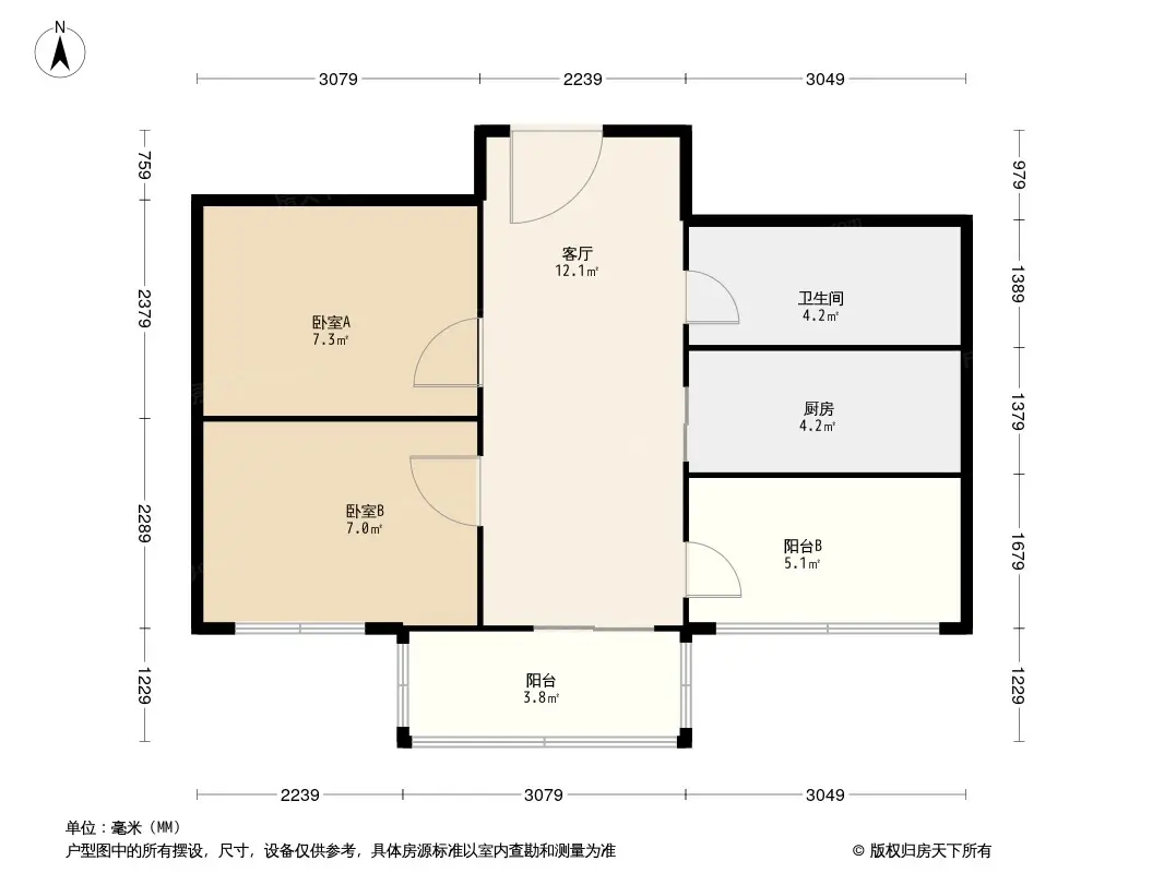 义和庄北里户型图