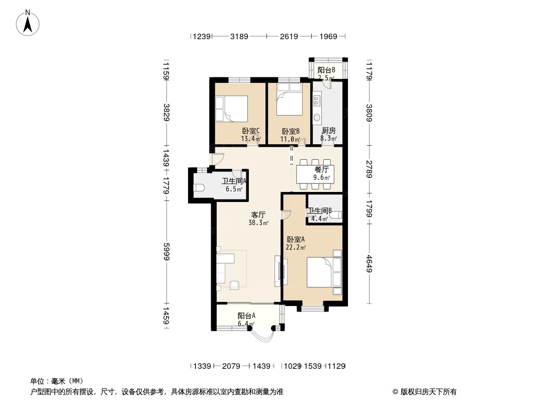 曙光公寓户型图